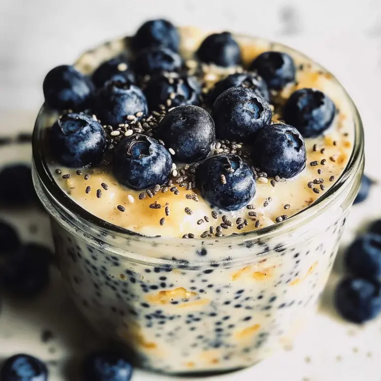 Blueberry Overnight Oats (Gluten-Free) Recipe