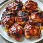 Caramelized BBQ Chicken Thighs in the Oven