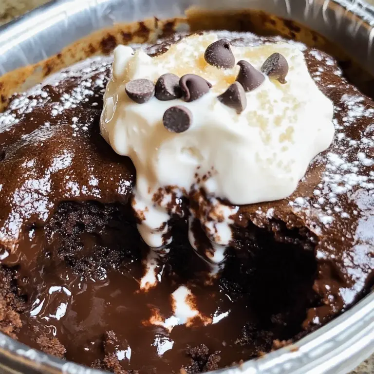 Cottage Cheese Lava Cake (Chocolate Protein Recipe)