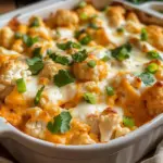 Creamy Buffalo Chicken Cauliflower Casserole Recipe