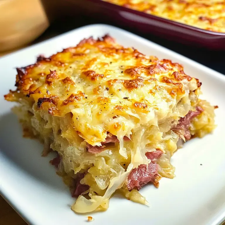 Easy Keto Reuben Casserole