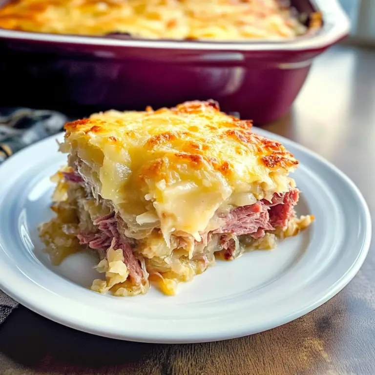 Easy Keto Reuben Casserole