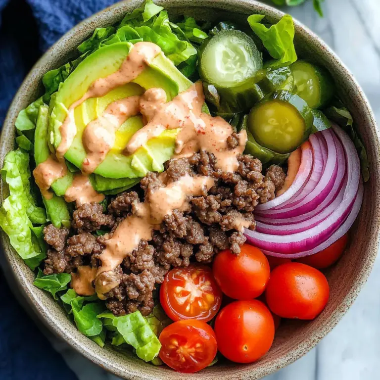 Healthy Burger in a Bowl