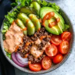 Healthy Burger in a Bowl