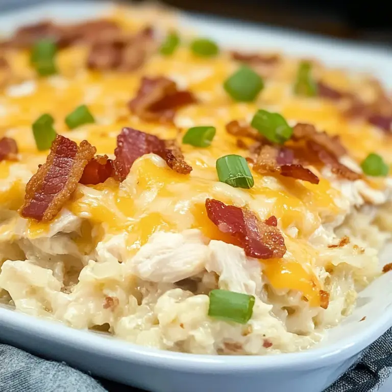 Keto Cauliflower Casserole, Loaded Chicken Bacon Ranch