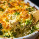 Keto Chicken Cheese Broccoli Casserole Bake