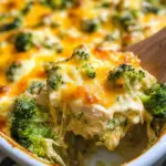 Keto Chicken Cheese Broccoli Casserole Bake