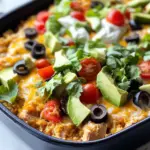 Low Carb Chicken Taco Casserole
