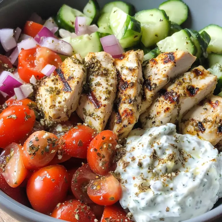 Low Carb Greek Chicken Bowls