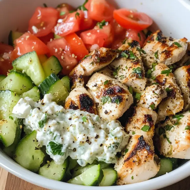 Low Carb Greek Chicken Bowls