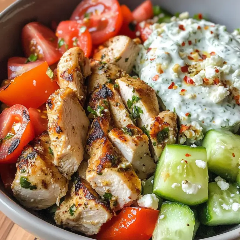 Low Carb Greek Chicken Bowls