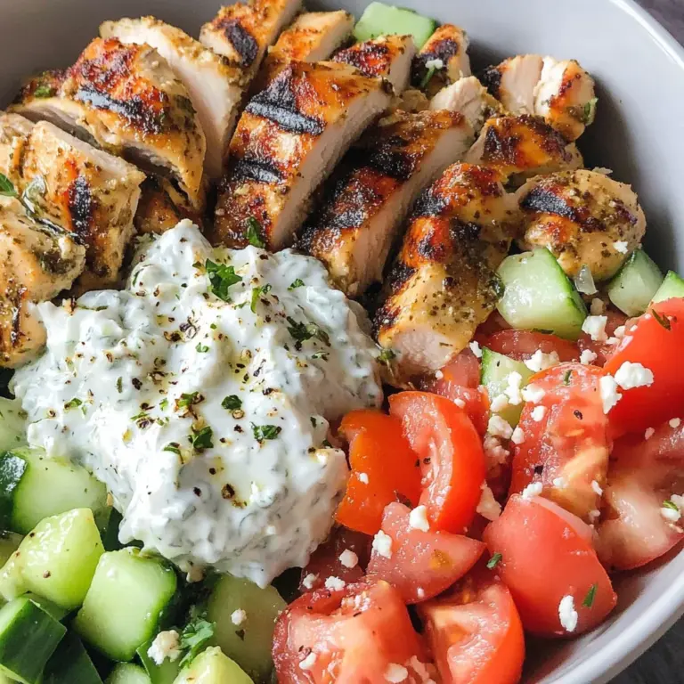 Low Carb Greek Chicken Bowls