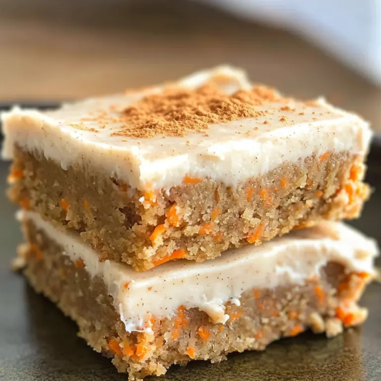 No Bake Carrot Cake Bars