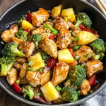 One Pan Pineapple Chicken Teriyaki Stir Fry {30 Minutes}
