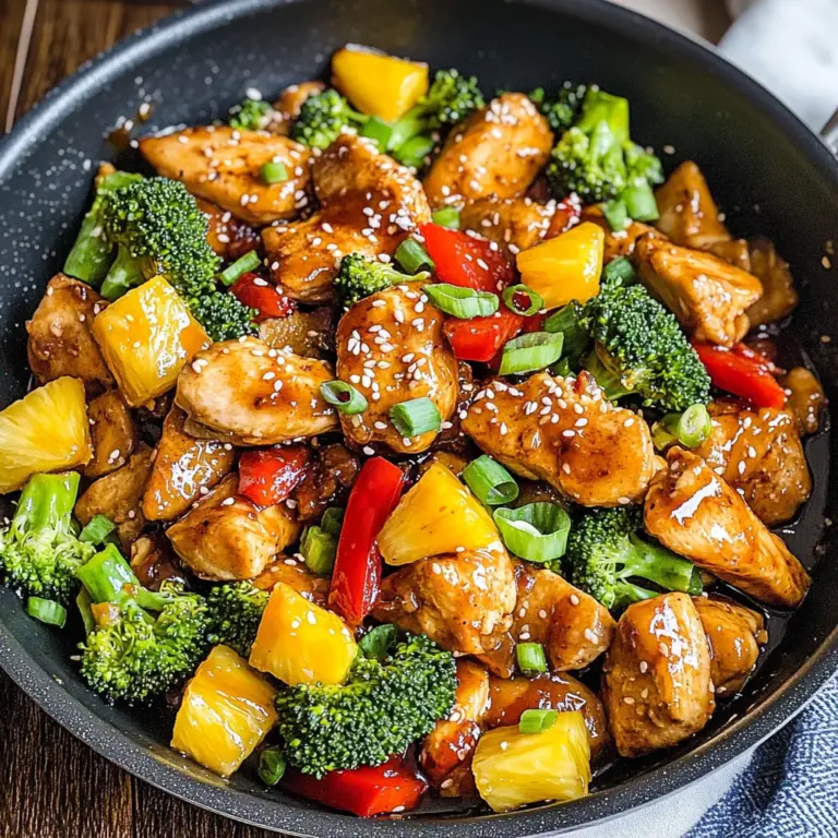 One Pan Pineapple Chicken Teriyaki Stir Fry {30 Minutes}