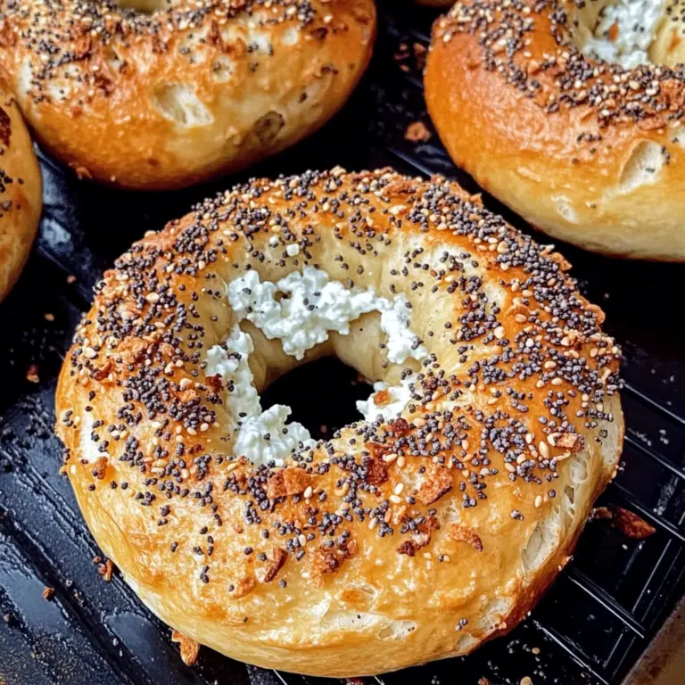 Protein Bagels with Cottage Cheese