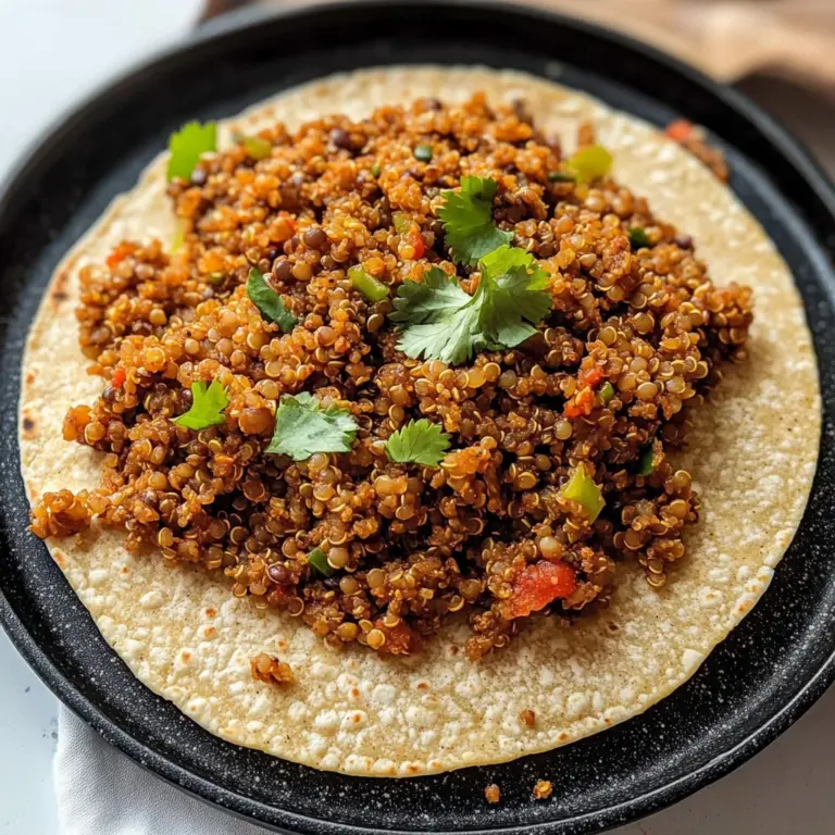 Quinoa Lentil Vegan Taco Meat