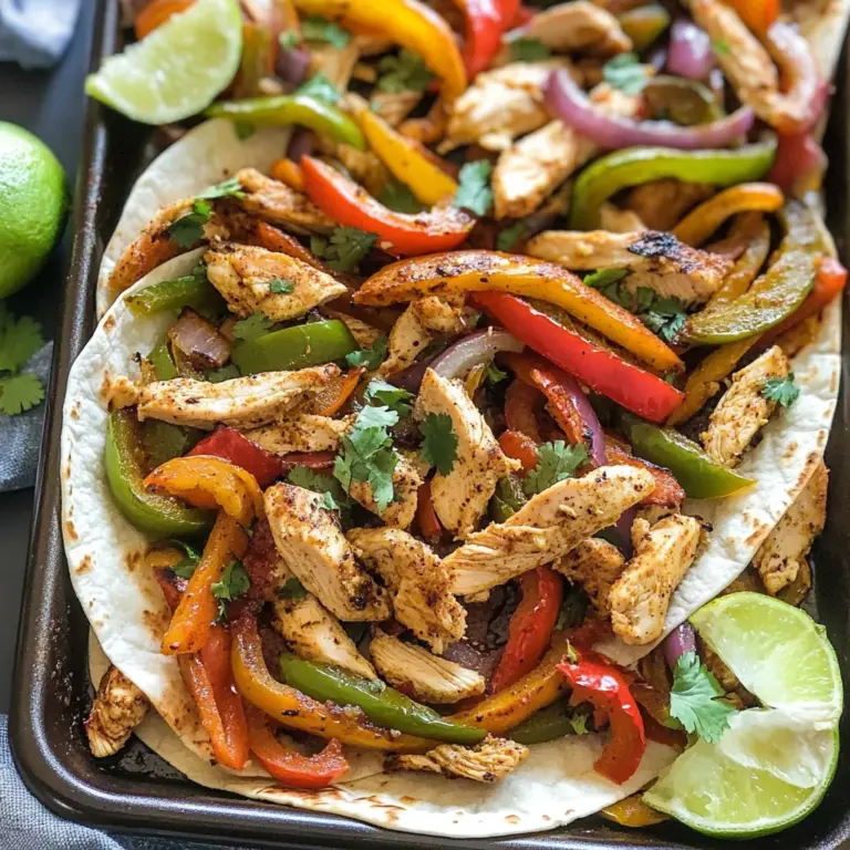 Sheet Pan Chicken Fajitas