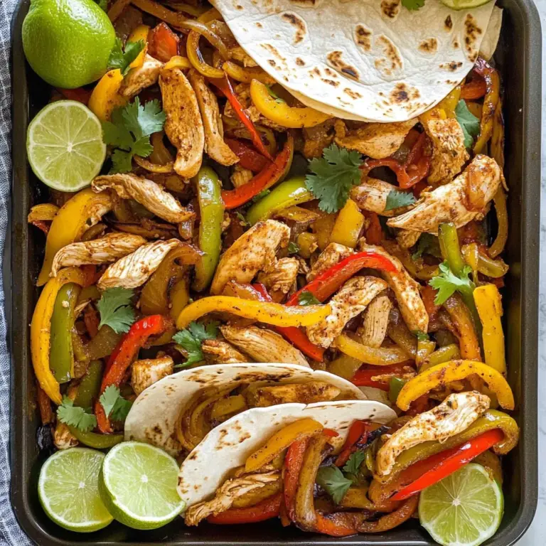 Sheet Pan Chicken Fajitas