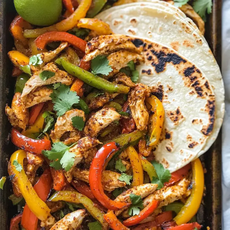 Sheet Pan Chicken Fajitas