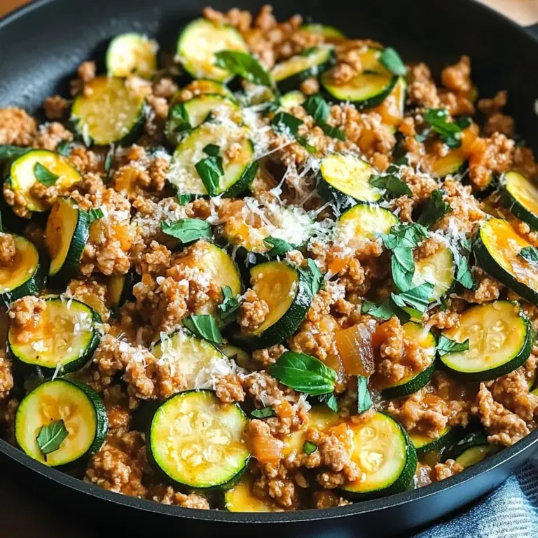 Ground Turkey and Zucchini Skillet