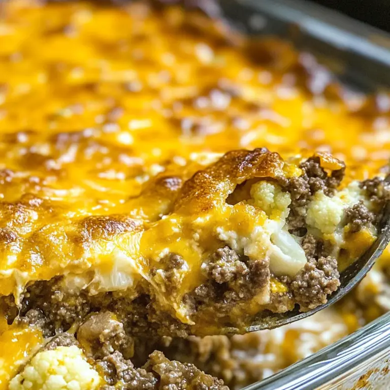 Keto Cheeseburger Casserole Recipe