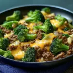 Keto Hamburger Broccoli Skillet