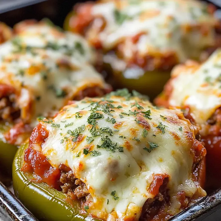 Keto Lasagna Stuffed Peppers