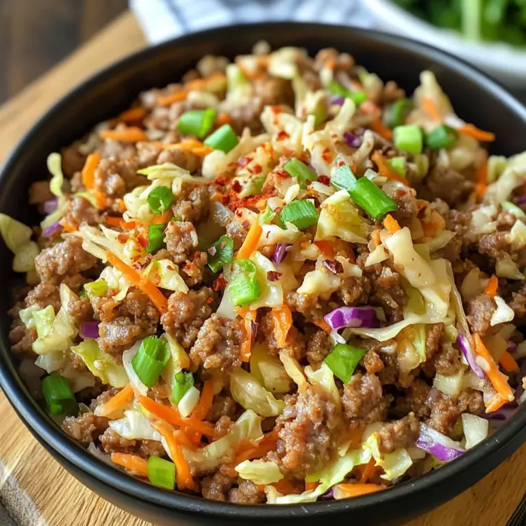 LOW-CARB EASY TO MAKE EGG ROLL IN A BOWL
