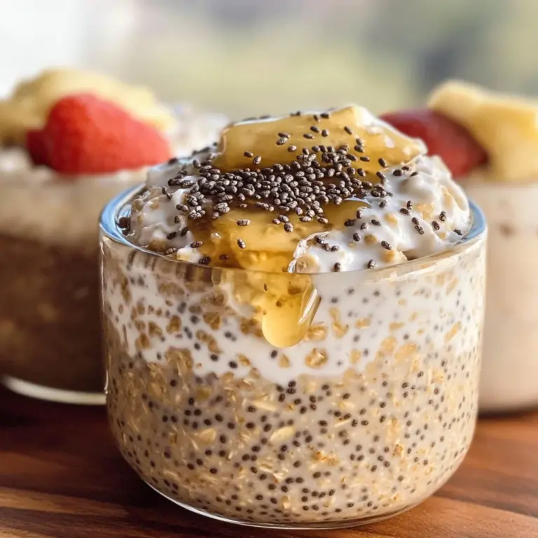 Quick & Creamy High Protein Overnight Oats