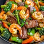 STEAK AND SHRIMP STIR FRY