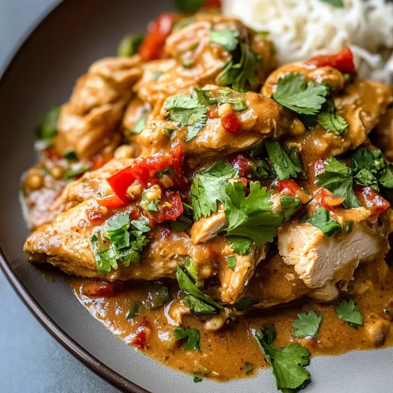 Slow Cooker Peanut Chicken