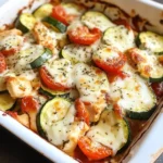 Baked Chicken and Zucchini Casserole with Tomato