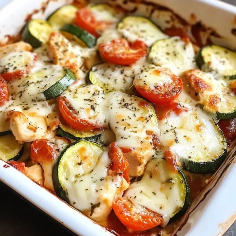Baked Chicken and Zucchini Casserole with Tomato