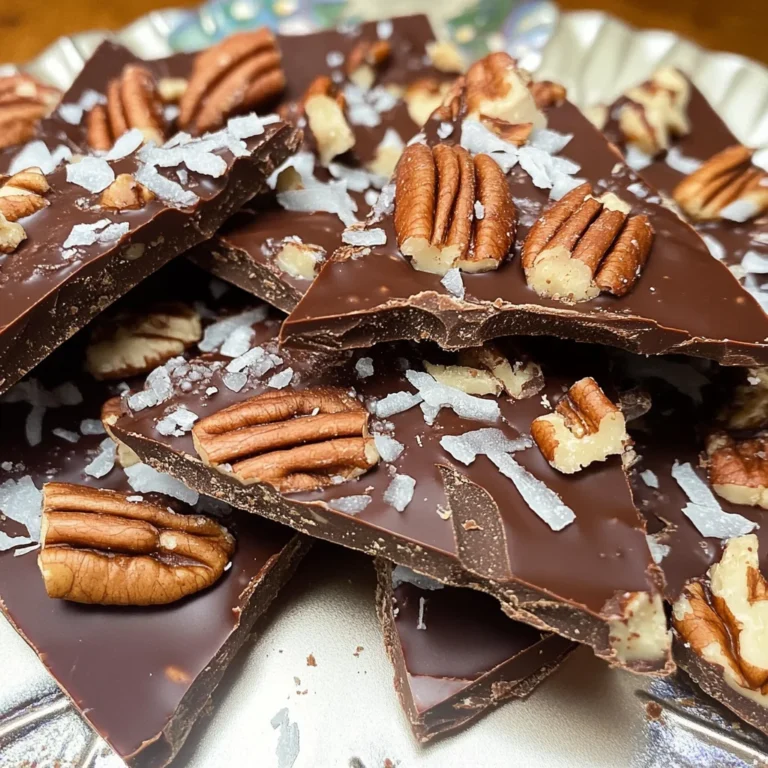 Carb-less Chocolate Peanut Butter Pecan Bark
