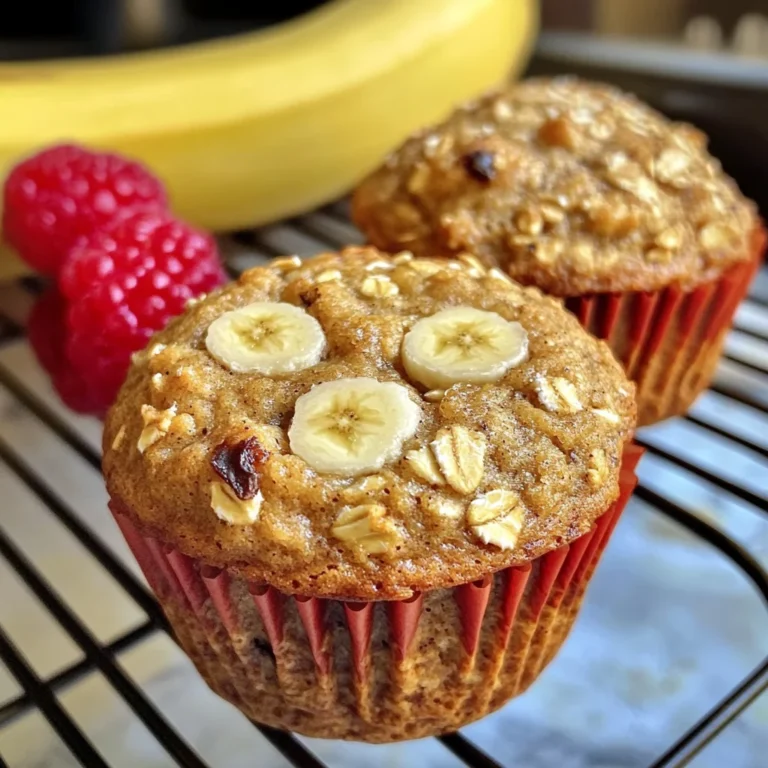 Healthy Banana Oat Muffins Recipe
