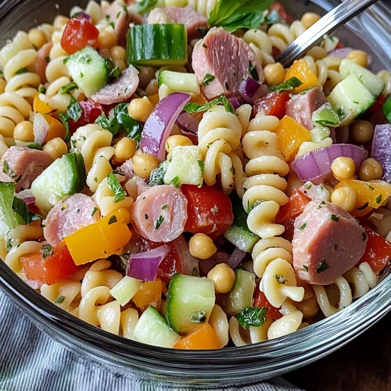High Protein Italian Pasta Salad