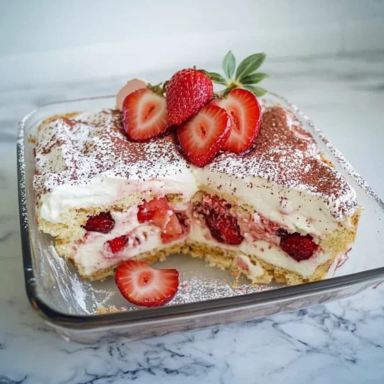 Keto Strawberry Tiramisu
