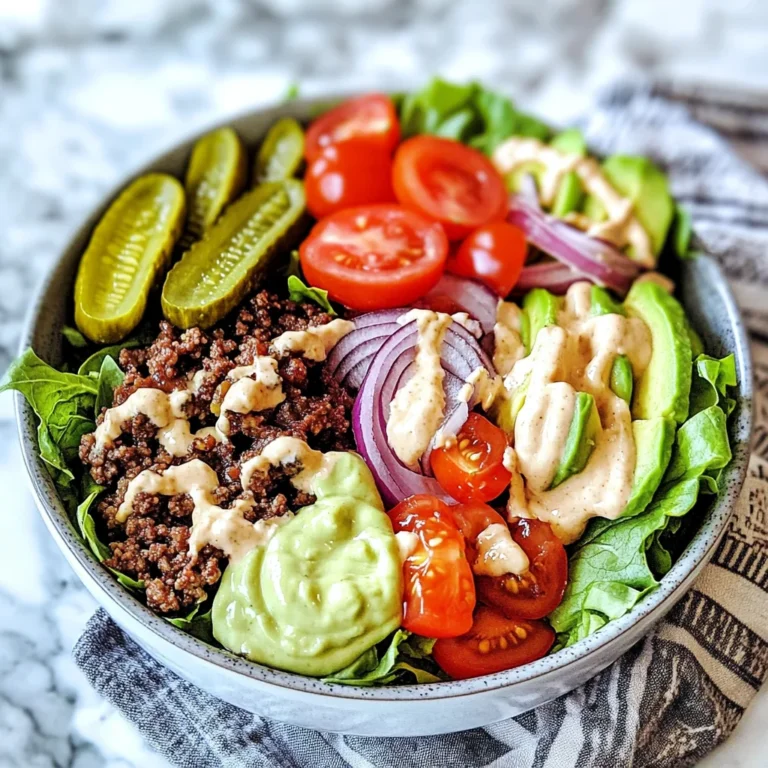 Low-Carb Burger Bowl