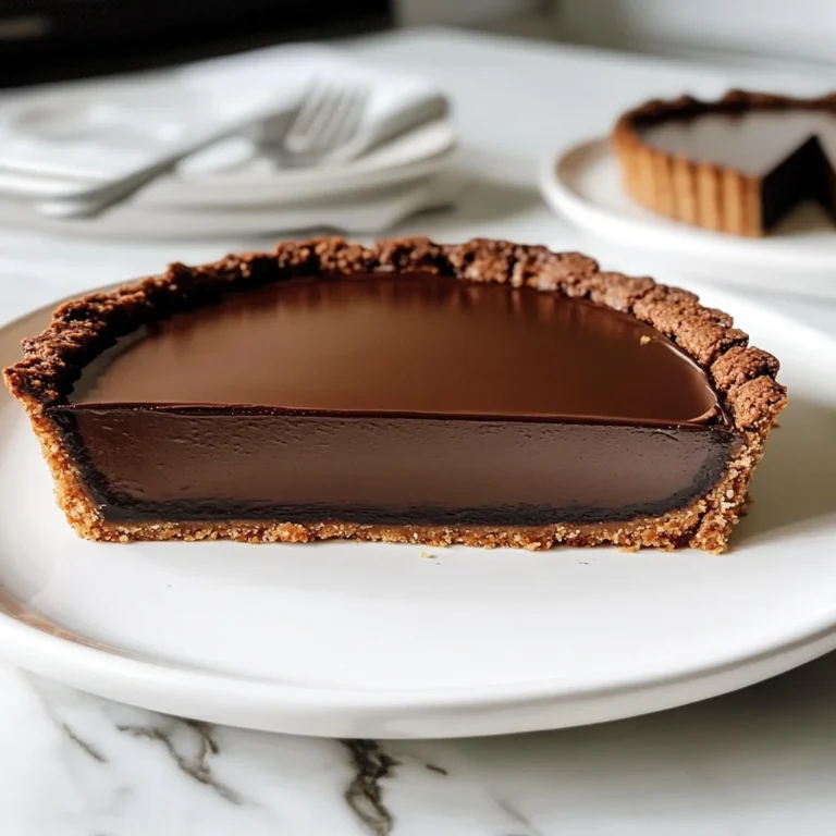 Chocolate Truffle Tart (gluten-free, dairy-free)