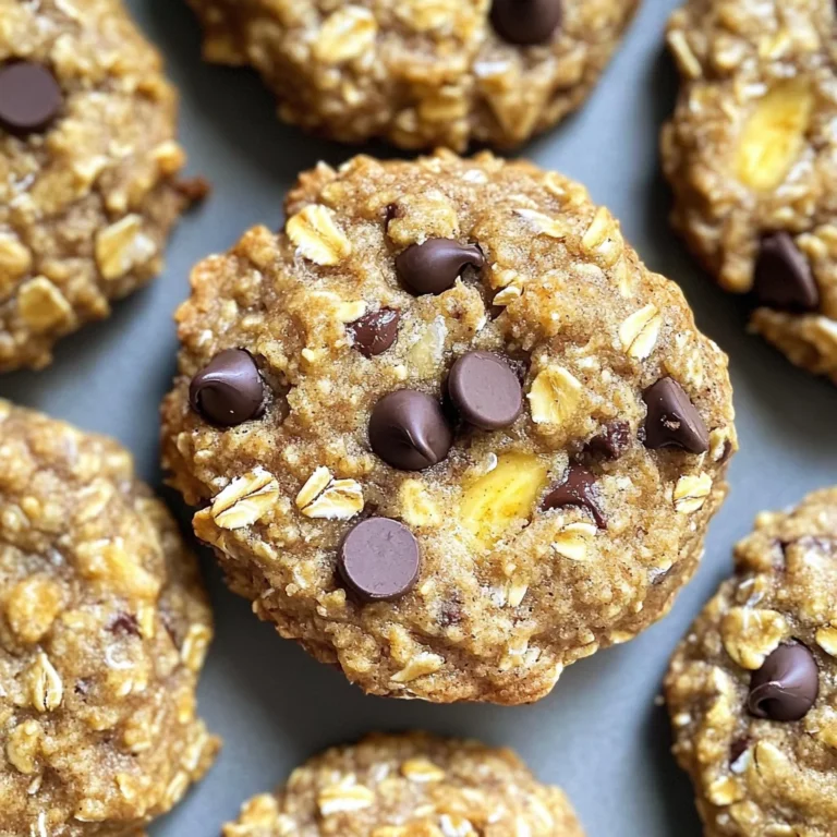 Healthy Banana Oat Cookies