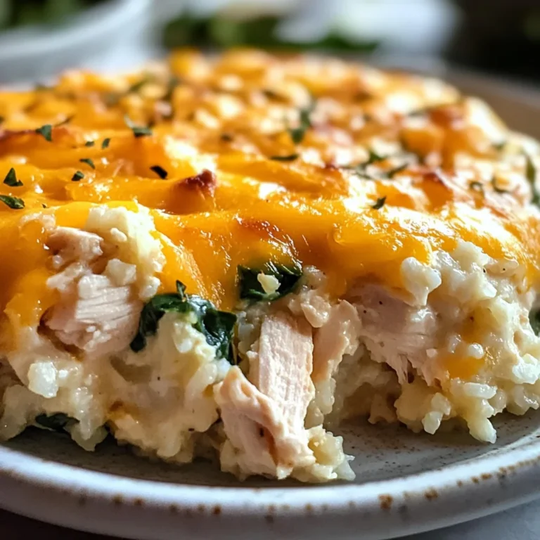 Healthy Chicken Cauliflower Rice Casserole