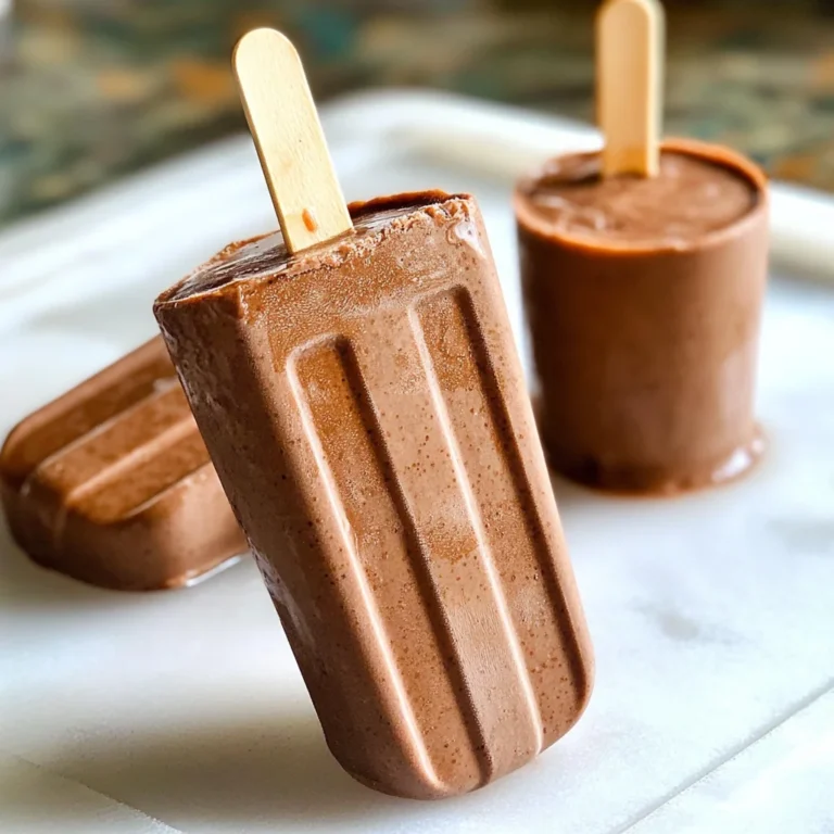 Healthy Chocolate Fudgsicles