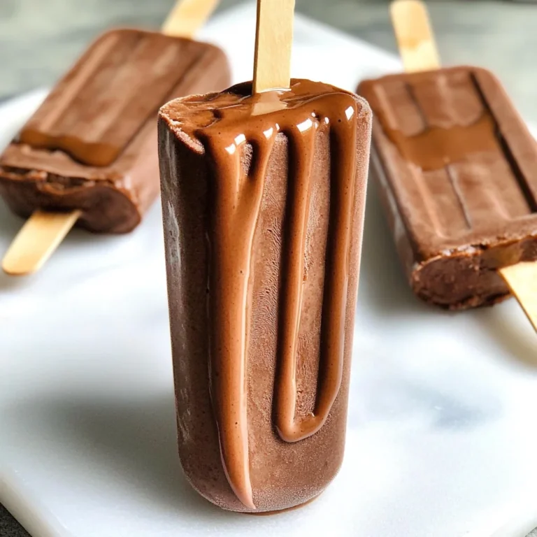 Healthy Chocolate Fudgsicles