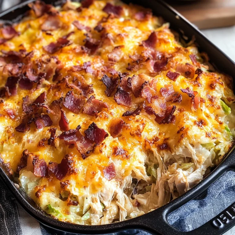 Keto BBQ Chicken Casserole