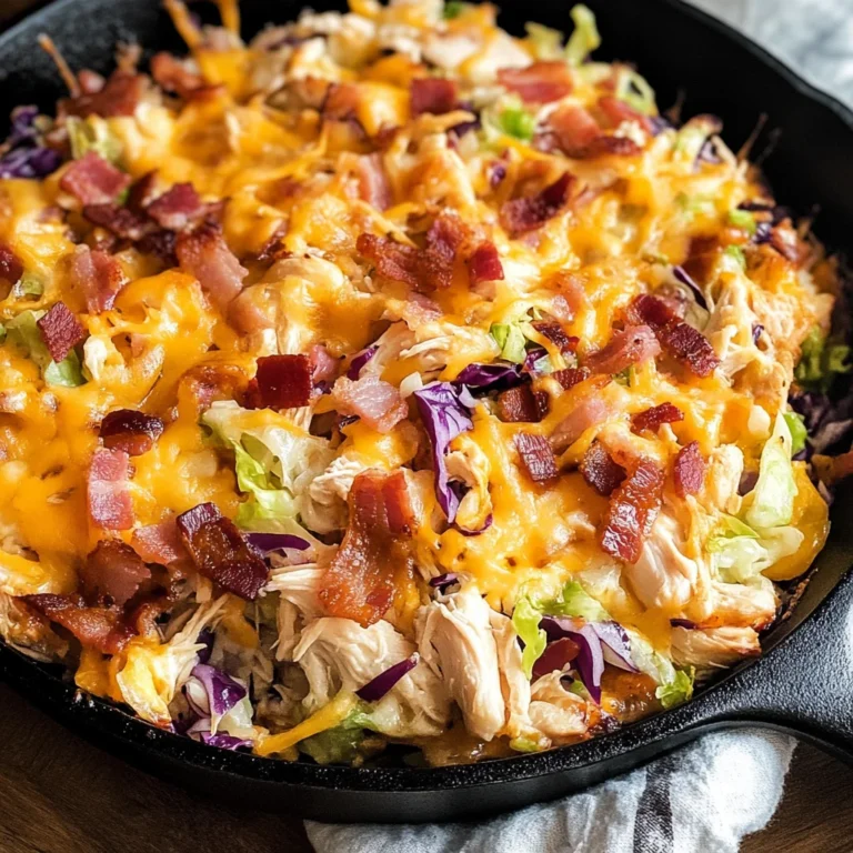 Keto BBQ Chicken Casserole