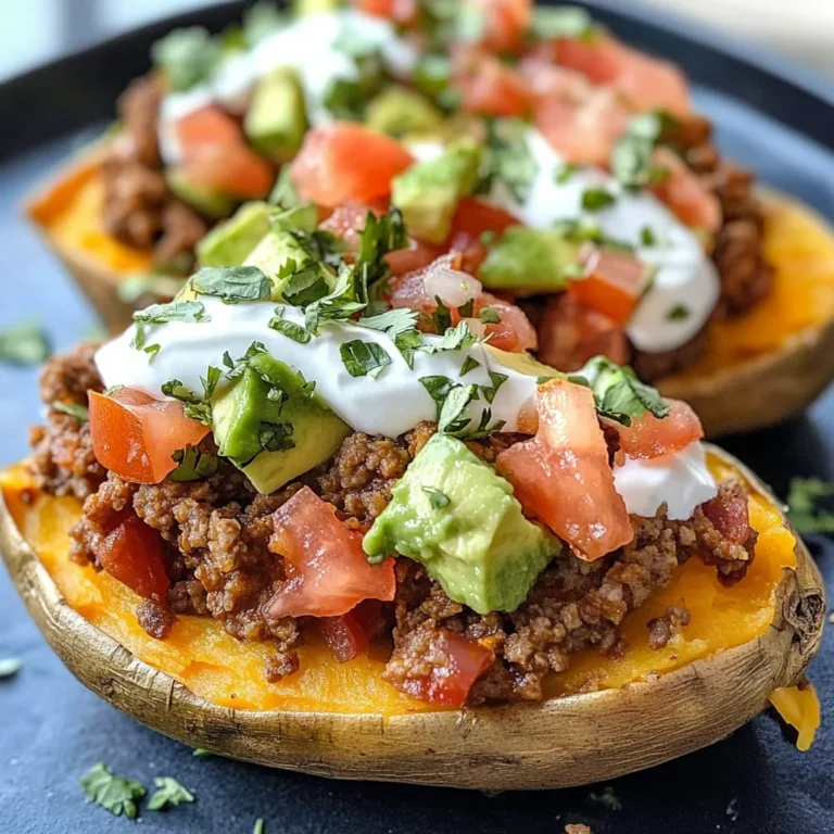 Taco Stuffed Sweet Potatoes