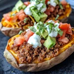 Taco Stuffed Sweet Potatoes