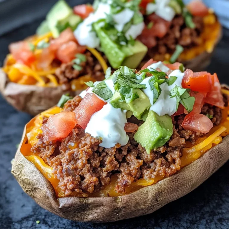 Taco Stuffed Sweet Potatoes