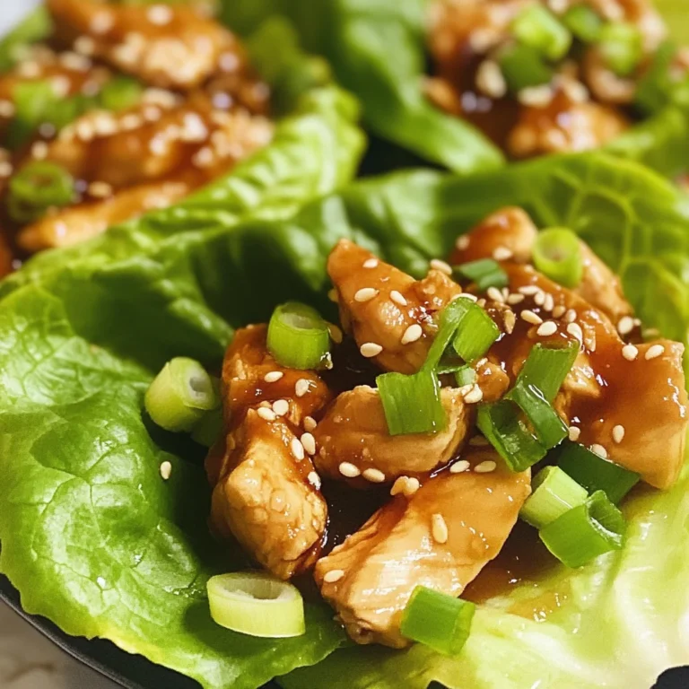 Teriyaki Chicken Lettuce Wraps (Low Calorie)